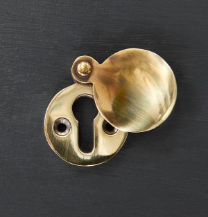 Round Escutcheon - Aged Brass