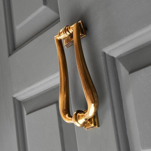 Art Deco Door Knocker - Aged Brass