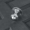 Beaded Edge Regency Door Knobs (Pair) - Polished Chrome - Image 3