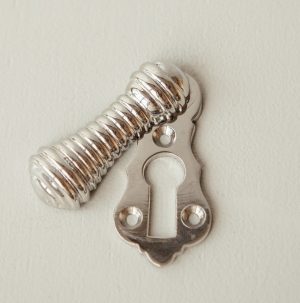 Beehive Lady Escutcheon - Polished Nickel