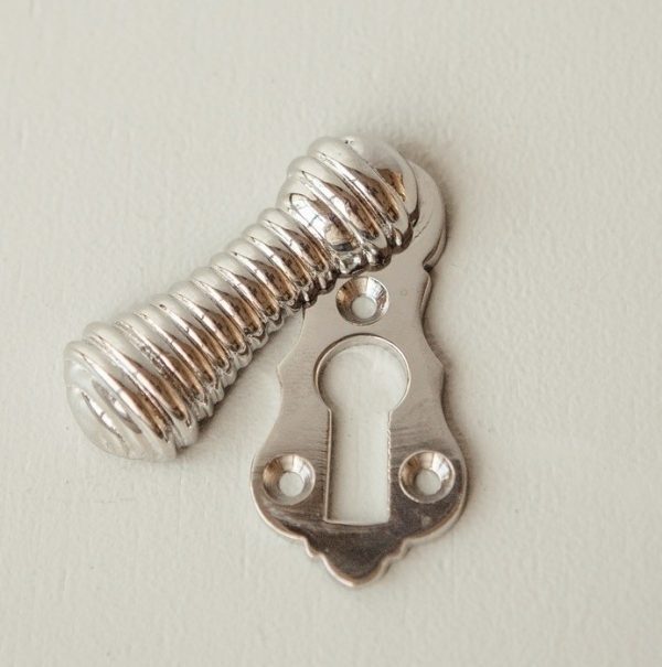 Beehive Lady Escutcheon - Polished Nickel