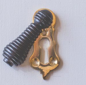 Beehive Lady Escutcheon - Ebonised Wood