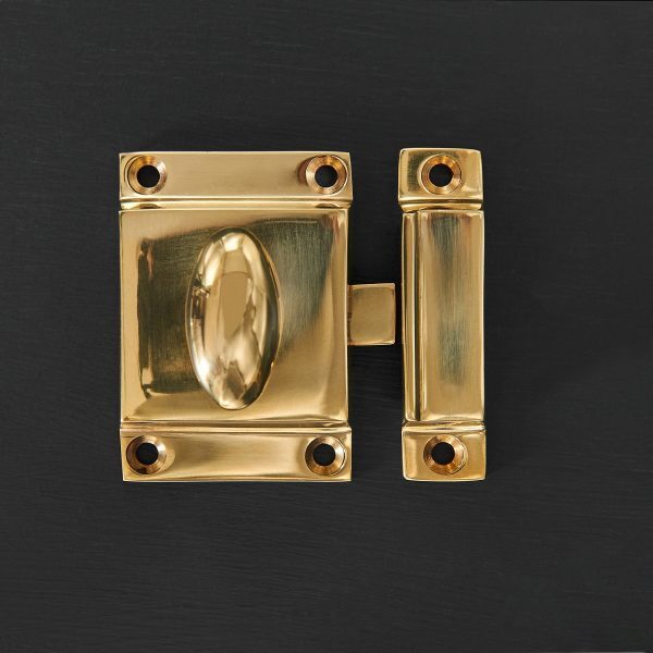 Cabinet Latch - Polished Brass - Image 2