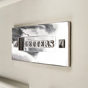 Classic Letterplate Without Clapper - Nickel