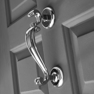 Doctor's Door Knocker - Polished Chrome