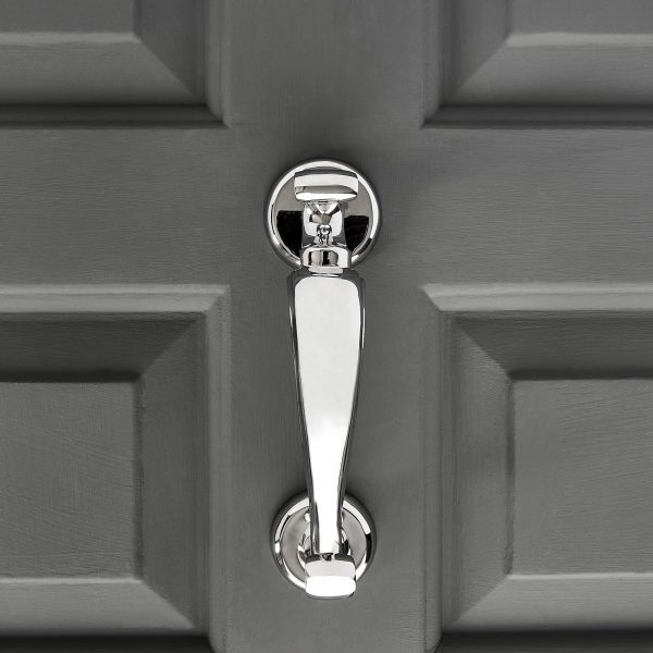 Doctor's Door Knocker - Polished Chrome - Image 2