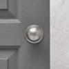 Hand Forged Round Door Knobs (Pair) - Pewter - Image 2