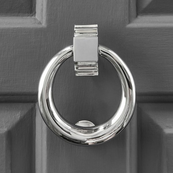 Hoop Door Knocker- Polished Nickel
