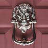 Large Lions Head Door Knocker - Satin Nickel - Image 2