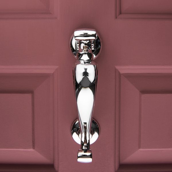 Old Doctors Door Knocker - Polished Nickel - Image 2