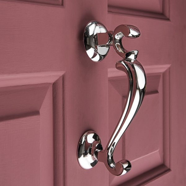 Old Doctors Door Knocker - Polished Nickel