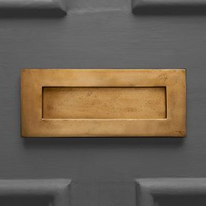 Original Style Letterplate - Aged Brass