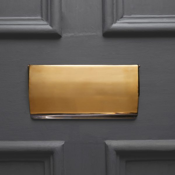Period Letterplate Tidy - Aged Brass - Image 2