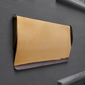 Period Letterplate Tidy - Aged Brass