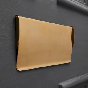 Period Letterplate Tidy - Polished Brass