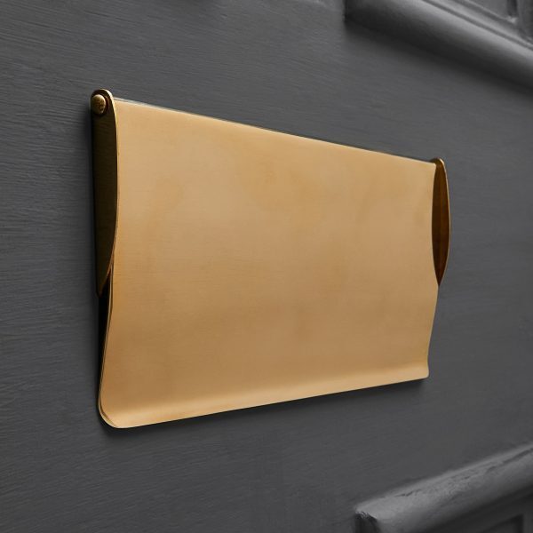 Period Letterplate Tidy - Polished Brass