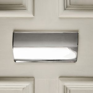 Period Letterplate Tidy - Polished Nickel