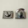 Diamond Bathroom Thumbturn/Turn & Release - Pewter