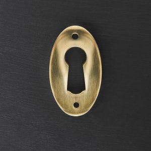 Oval Escutcheon - Polished Brass