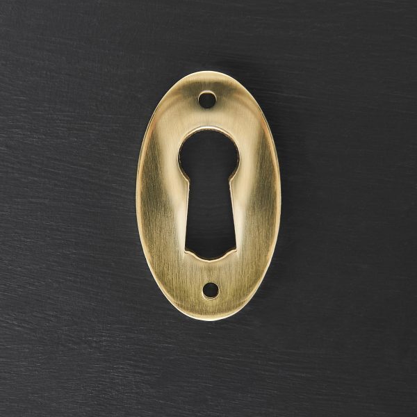 Oval Escutcheon - Polished Brass