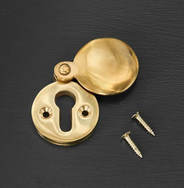 Round Escutcheon - Polished Brass - Image 2