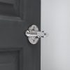 Reeded Lever on Rose (Pair) - Polished Nickel - Image 2