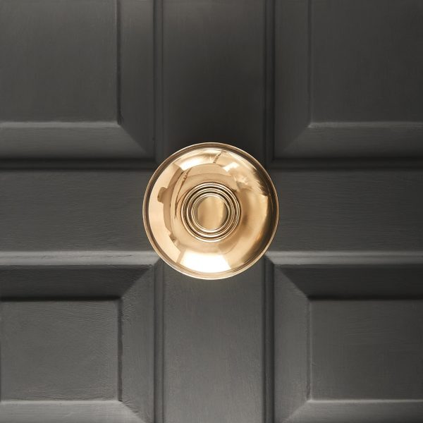 Regency Style Centre Door Pull - Aged Brass - Image 3