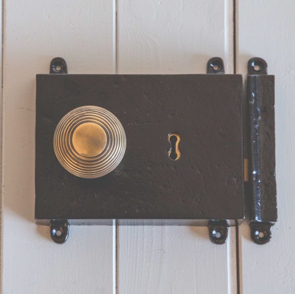 Rim Lock & Cast Iron Cover - Black - Image 3