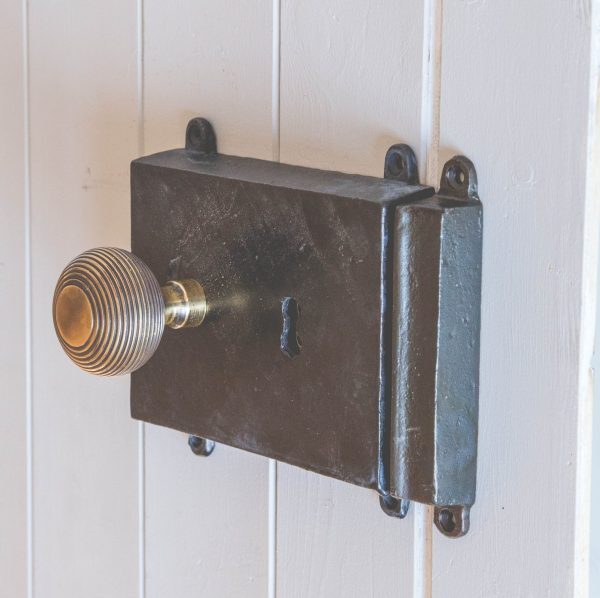 Rim Lock & Cast Iron Cover - Black Wax