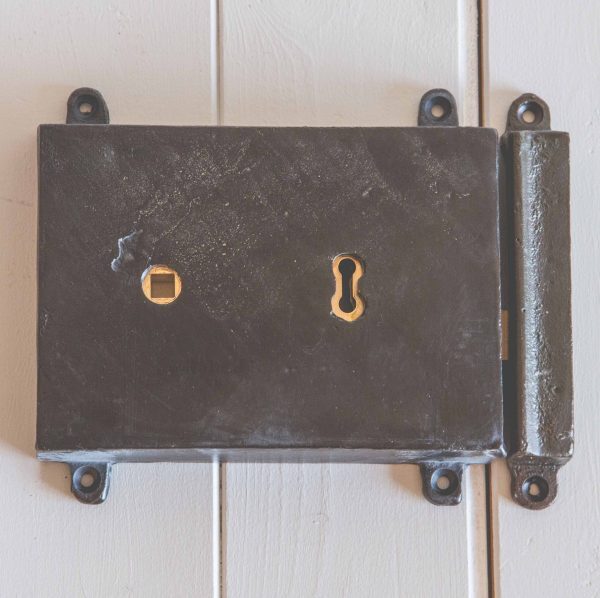 Rim Lock & Cast Iron Cover - Black Wax - Image 2