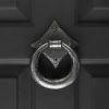 Ring Hand Forged Door Knocker - Pewter