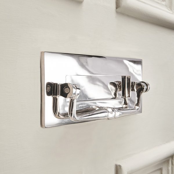 Traditional Letterplate With Clapper - Nickel - Image 3