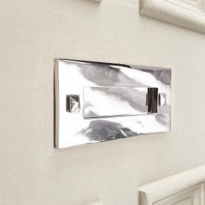 Traditional Letterplate Without Clapper - Nickel