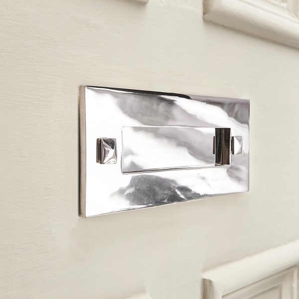 Traditional Letterplate Without Clapper - Nickel