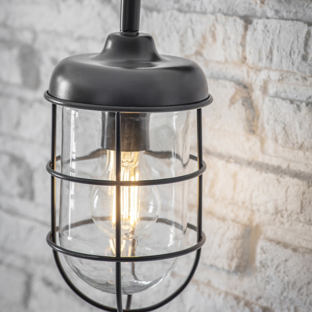harbour wall light carbon