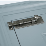 pewter 6" straight knob bolt