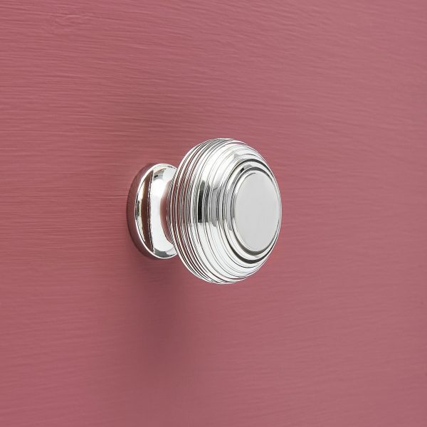 polished chrome beehive cabinet knob 30mm