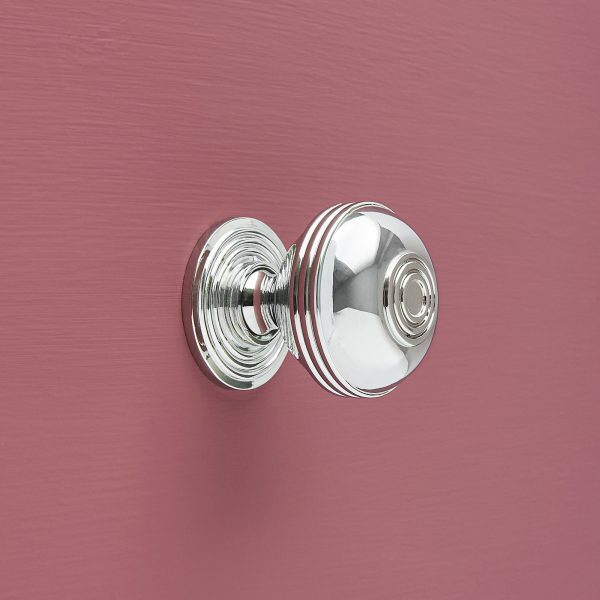 polished nickel prestbury cabinet knob 38mm