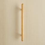 knurled pull handle (medium) polished brass