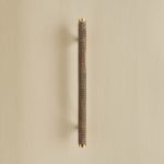 knurled pull handle (medium) polished brass