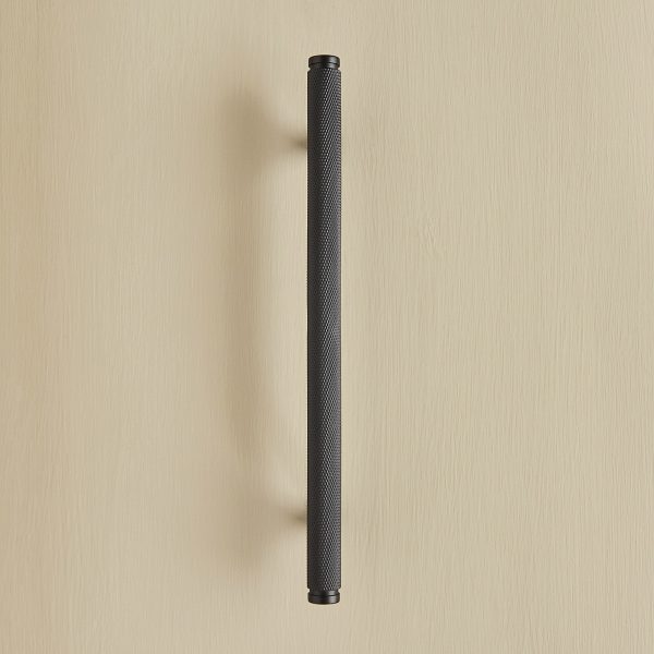 knurled pull handle (medium) matt black