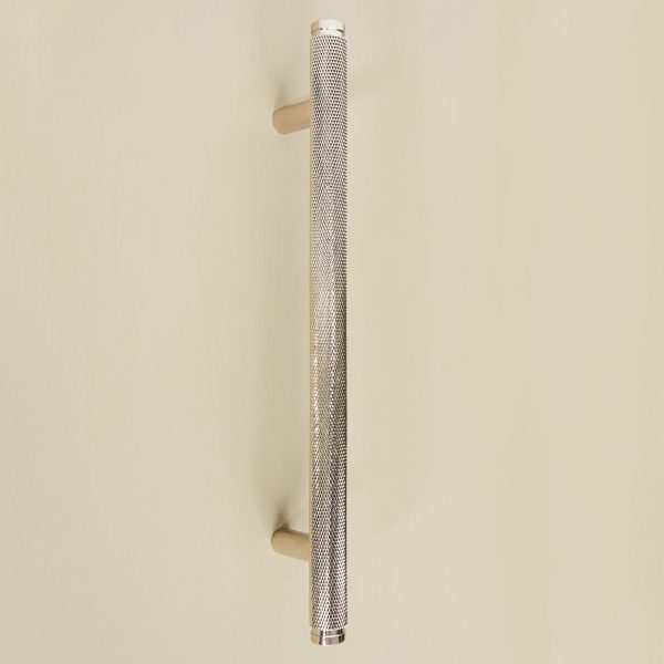 knurled pull handle (medium) polished nickel