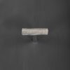 knurled t bar polished nickel