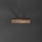 knurled t bar aged brass