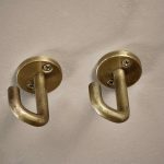 brass ceiling hooks set of 2