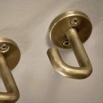 brass ceiling hooks set of 2