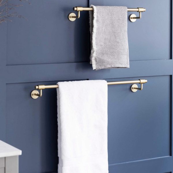 brass towel rail small