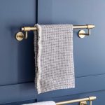 brass towel rail small