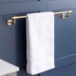 brass towel rail large
