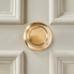 circular door pull (large) polished brass